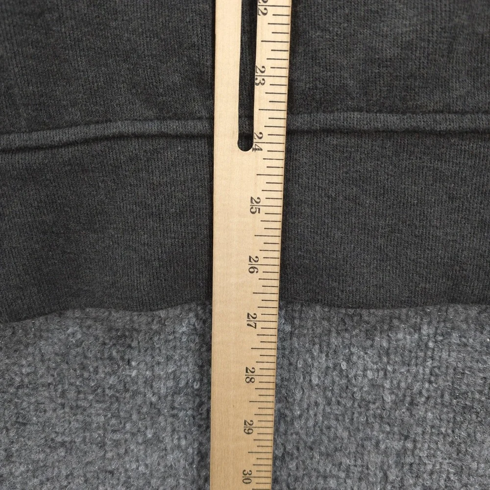Polo Ralph Lauren Hoodie Mens Large Gray Estate Rib Full Zip Logo Nylon Hood